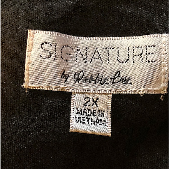 Signature by Robbie Bee Sequined Sleeve Wrap Tie Dress Size 2X - Picture 9 of 12